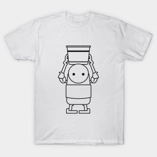 Nier Automata Machine with Bucket - Black T-Shirt